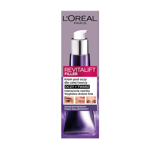 LOREAL REVITALIFT FILLER КРЕМ ПІД ОЧІ ДЛЯ ВСЬОГО ОБЛИЧЧЯ 30МЛ