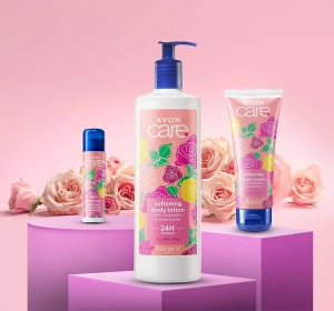 AVON CARE ОСВЕТЛЯЮЩИЙ БАЛЬЗАМ ДЛЯ ТЕЛА С РОЗОВОЙ ВОДОЙ И МАСЛОМ ШИ 400МЛ