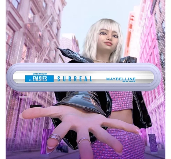 MAYBELLINE THE FALSIES SURREAL ВОДОСТОЙКАЯ ТУШЬ 01 VERY BLACK 10МЛ