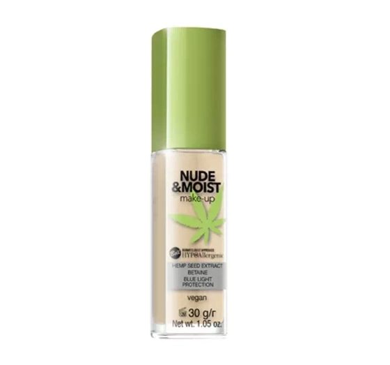 BELL HYPOALLERGENIC NUDE&MOIST MAKE-UP FLUID УВЛАЖНЯЮЩЕЕ ТОНАЛЬНОЕ СРЕДСТВО 04 NATURAL TAN 30Г