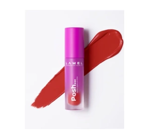 LAMEL COSMETICS POSH MATTE LIQUID LIP STAIN ПОМАДА ДЛЯ ГУБ 406 RUBY RED 4МЛ