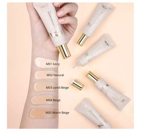 HEAN MATCH ME ЗГЛАДЖУВАЛЬНО-МАТУЮЧИЙ ТОНАЛЬНИЙ ЗАСІБ M05 WARM BEIGE 25МЛ