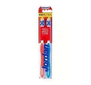 JORDAN TOTAL CLEAN 2-PACK ЩЕТКИ ДЛЯ ЗУБОВ MEDIUM