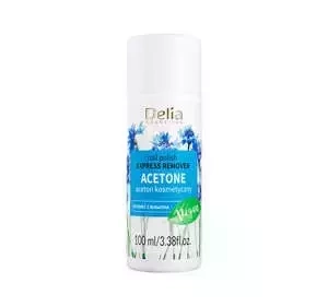DELIA COSMETICS ВЕГАНСЬКИЙ АЦЕТОН З ЕКСТРАКТОМ ВОЛОШКИ 100МЛ