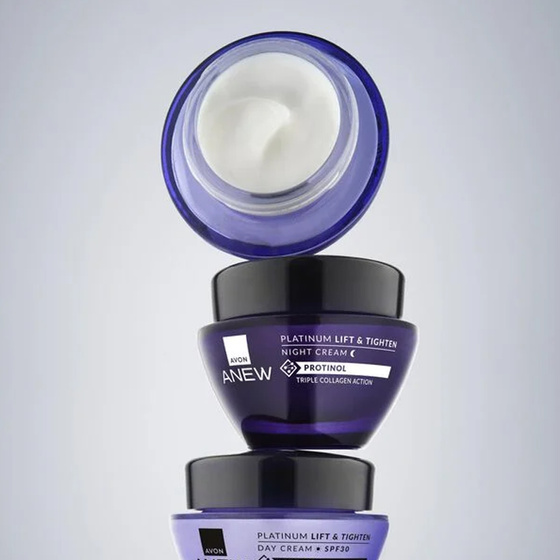 AVON ANEW НІЧНИЙ КРЕМ ДЛЯ МОДЕЛЮВАННЯ КОНТУРУ ОБЛИЧЧЯ З ПРОТІНОЛЕМ 50МЛ
