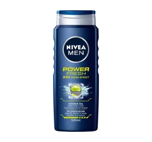 NIVEA MEN POWER FRESH ГЕЛЬ ДЛЯ ДУША ДЛЯ МУЖЧИН ДЛЯ ТЕЛА, ЛИЦА И ВОЛОС 500МЛ