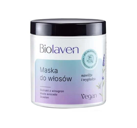 BIOLAVEN ORGANIC ЗВОЛОЖУЮЧО-РОЗГЛАДЖУЮЧА МАСКА ДЛЯ ВОЛОССЯ 250МЛ
