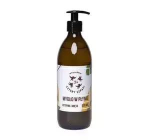 MYDLARNIA CZTERY SZPAKI НАТУРАЛЬНОЕ ЖИДКОЕ МЫЛО ЛИМОН И МЯТА 500МЛ