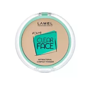 LAMEL CLEAR FACE COMPACT POWDER АНТИБАКТЕРІАЛЬНА ПРЕСОВАНА ПУДРА 405 SAND BEIGE 6Г