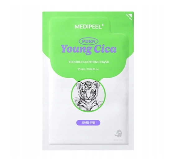 MEDIPEEL Young Cica PDRN Trouble Soothing Mask увлажняющая тканевая маска 25 мл
