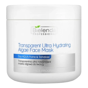 Bielenda Professional Aqua-Porin Ultra Effect прозора ультразволожуюча водоростева маска для обличчя 190 г