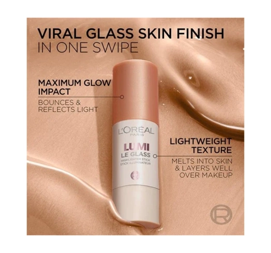 L'Oréal Paris Lumi Le Glass хайлайтер-стик 620 Glassy Pink Ballet 5г