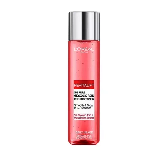 LOREAL REVITALIFT ВІДЛУЩУВАЛЬНИЙ ТОНІК ДЛЯ ОБЛИЧЧЯ З ГЛІКОЛЕВОЮ КИСЛОТОЮ 180МЛ