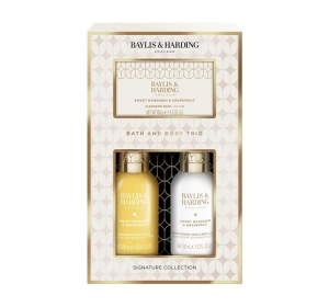 Baylis & Harding Sweet Mandarin & Grapefruit подарунковий набір: гель для душу 100 мл + бальзам для тіла 100 мл + тверде мило 100 г
