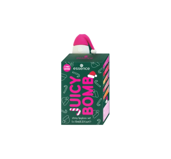 Essence Juicy Bomb Xmas Edition набір ароматизованих блисків для губ 5 х 10 мл