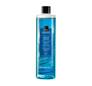 AVON SENSES OCEAN SURGE ГЕЛЬ ДЛЯ МЫТЬЯ ТЕЛА И ВОЛОС 2В1 FOR MEN 500МЛ