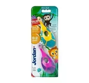 JORDAN STEP BY STEP ЗУБНЫЕ ЩЕТКИ ДЛЯ ДЕТЕЙ 0-2 ЛЕТ SOFT  2 ШТ