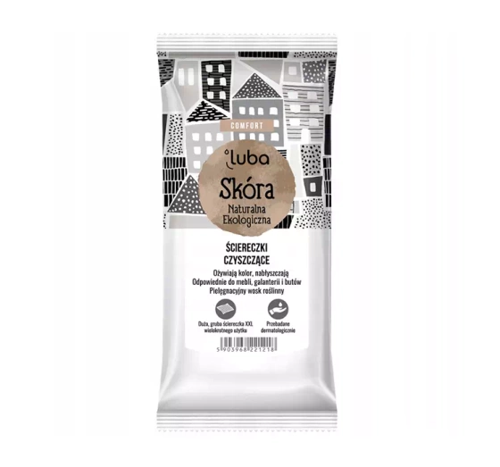  LUBA COMFORT ШКІРА ОЧИЩАЮЧІ СЕРВЕТКИ ДЛЯ МЕБЛІВ, ШКІРИ І ВЗУТТЯ 32 ШТ