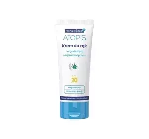 NOVACLEAR ATOPIS КРЕМ ДЛЯ РУК С ОРГАНИЧЕСКИМ КОНОПЛЯНЫМ МАСЛОМ SPF 20 50 МЛ