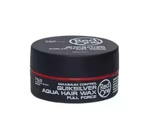 RED ONE MAXIMUM CONTROL QUICKSILVER AQUA HAIR WAX FULL FORCE ВІСК ДЛЯ МОДЕЛЮВАННЯ ВОЛОССЯ 150МЛ