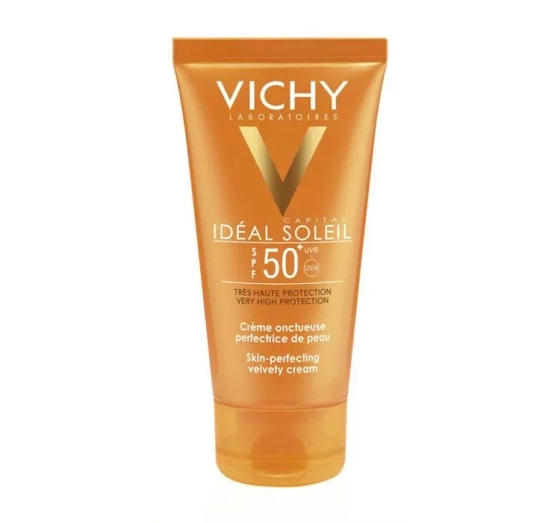 VICHY IDEAL SOLEIL БАРХАТНЫЙ КРЕМ ДЛЯ ЛИЦА СУХАЯ И НОРМАЛЬНАЯ КОЖА SPF50+ 50МЛ