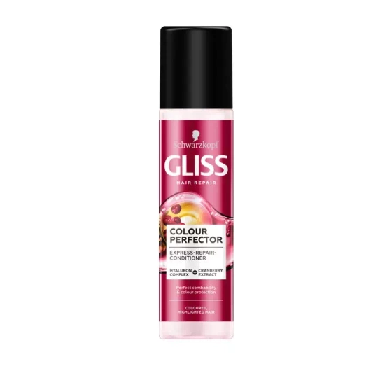 GLISS COLOUR PERFECTOR ЕКСПРЕС-КОНДИЦІОНЕР ДЛЯ ФАРБОВАНОГО І ОСВІТЛЕНОГО ВОЛОССЯ 200МЛ