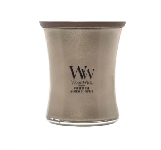 Woodwick Medium Jar Candle ароматична свічка Cypress Ore 275 г