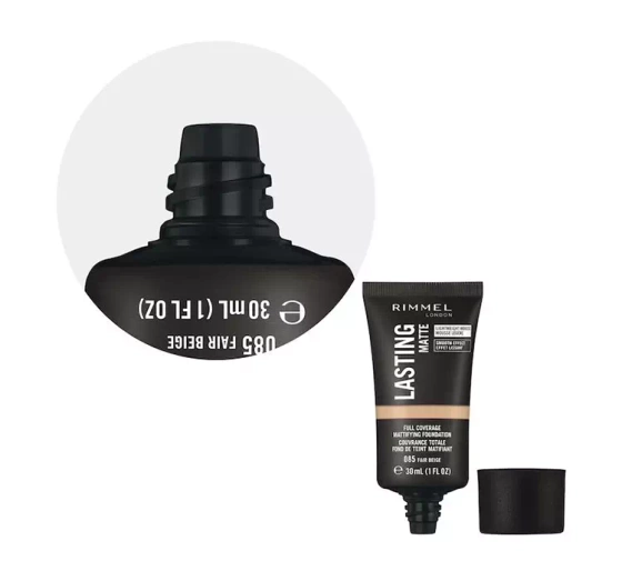 Нажмите на картинку, чтобы ее увеличить RIMMEL LASTING MATTE ТОНАЛЬНОЕ СРЕДСТВО 085 FAIR BEIGE 30МЛ