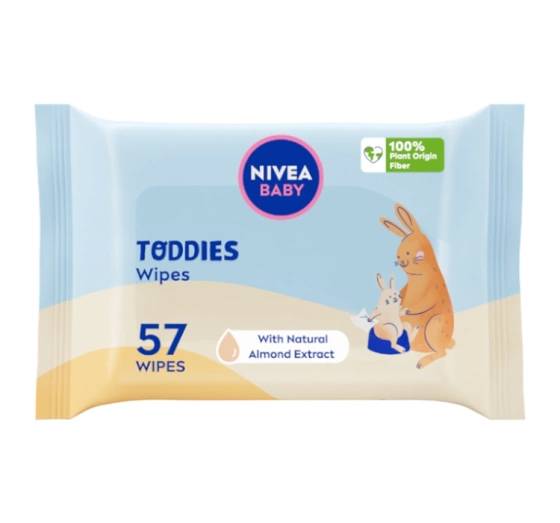 NIVEA BABY TODDIES ОЧИЩУВАЛЬНІ СЕРВЕТКИ ДЛЯ ДІТЕЙ 57 ШТ