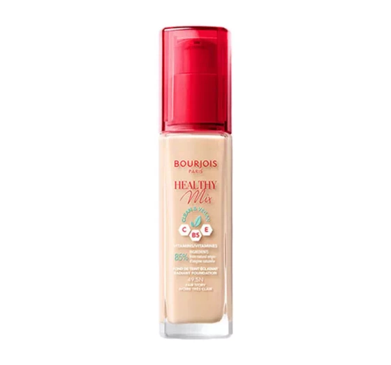 BOURJOIS HEALTHY MIX CLEAN ТОНАЛЬНОЕ СРЕДСТВО ДЛЯ ЛИЦА 49.5N FAIR IVORY 30МЛ