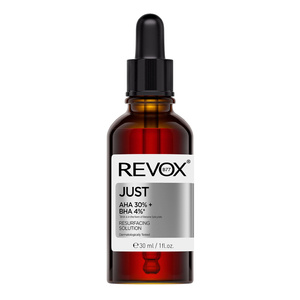 Revox B77 Just AHA 30% + BHA 4% Resurfacing Solution — отшелушивающий пилинг для лица с кислотами AHA и BHA, 30 мл