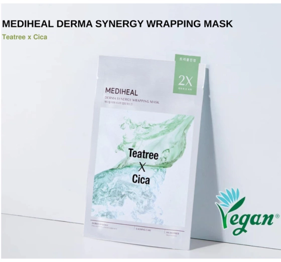 Mediheal Derma Synergy Teatree x Cica успокаивающая тканевая маска 25 мл