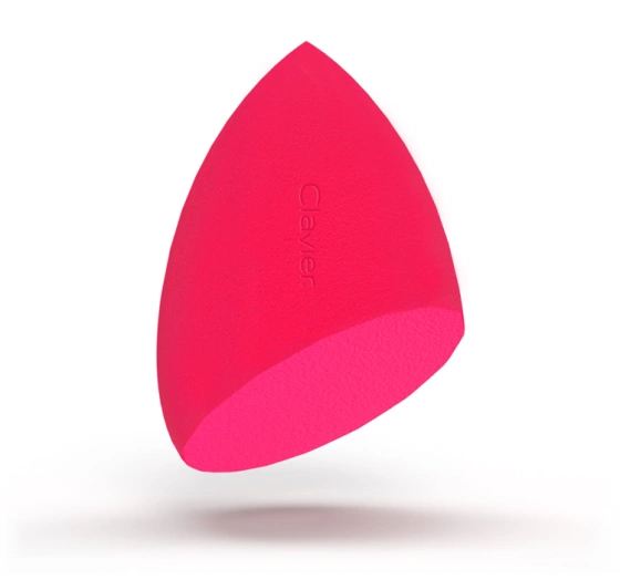 CLAVIER BEAUTY MAKE UP BLENDER СПОНЖ ДЛЯ МАКИЯЖА СУПЕР МЯГКИЙ СКОШЕННЫЙ РОЗОВЫЙ