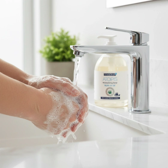 Novaclear Atopis зволожувальне мило для рук з органічною олією конопель 300 мл