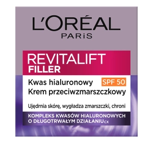 LOREAL REVITALIFT FILLER ІНТЕНСИВНО ЗАПОВНЮЮЧИЙ КРЕМ ANTI-AGE SPF50 50МЛ