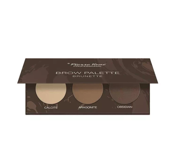 PIERRE RENE BROW PALETTE ПАЛЕТКА ТЕНЕЙ ДЛЯ БРОВЕЙ BRUNETTE 3x1,3Г