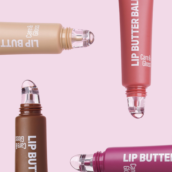 Golden Rose Lip Butter Balm Care&Gloss зволожувально-живильний бальзам для губ з пептидами 02 Cappuccino 13,5 мл