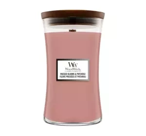 WOODWICK LARGE JAR CANDLE АРОМАТИЧЕСКАЯ СВЕЧА PRESSED BLOOMS & PATCHOULI 610Г