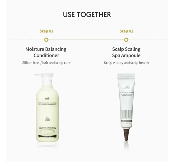 LA'DOR SCALP SCALING SPA ЗАСПОКІЙЛИВИЙ КОНДИЦІОНЕР ДЛЯ ШКІРИ ГОЛОВИ АМПУЛА 4x15Г