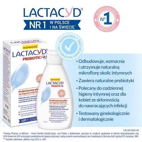 LACTACYD PREBIOTIC + ПРЕБІОТИЧНИЙ ГЕЛЬ ДЛЯ ІНТИМНОЇ ГІГІЄНИ 200МЛ