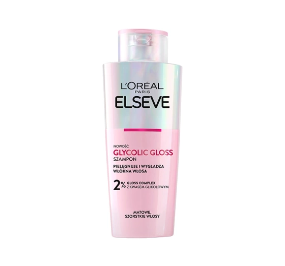LOREAL ELSEVE GLYCOLIC GLOSS ШАМПУНЬ ДЛЯ МАТОВОГО ТА ЖОРСТКОГО ВОЛОССЯ 200 МЛ