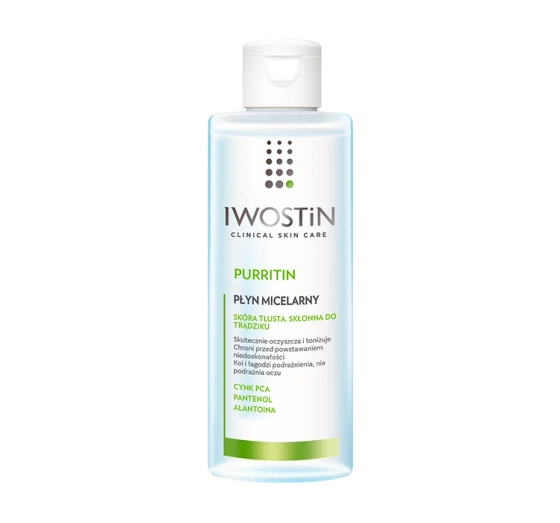 IWOSTIN PURRITIN МИЦЕЛЛЯРНАЯ ВОДА ДЛЯ ЛИЦА 215МЛ