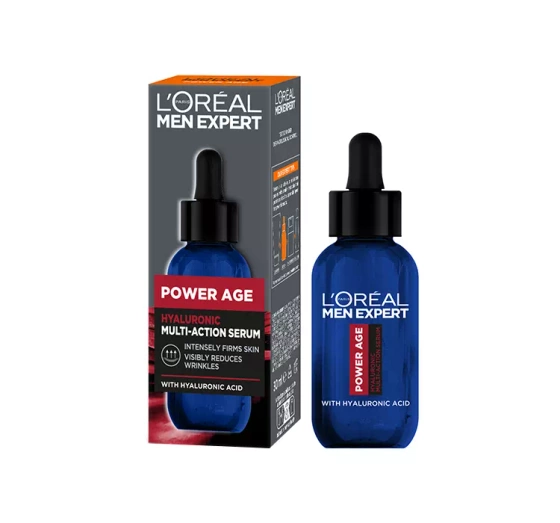 LOREAL MEN EXPERT POWER AGE БАГАТОФУНКЦІОНАЛЬНА СИРОВАТКА З ГІАЛУРОНОВОЮ КИСЛОТОЮ 30МЛ