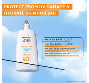 GARNIER AMBRE SOLAIRE ANTI-DARK SPOTS SUPER UV ФЛЮЇД ДЛЯ ОБЛИЧЧЯ ПРОТИ ЗНЕБАРВЛЕНЬ SPF50+ 40МЛ