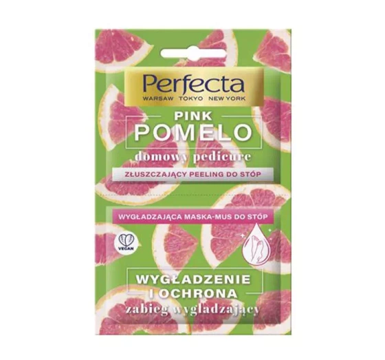 PERFECTA PINK POMELO ПЕДИКЮР В ДОМАШНІХ УМОВАХ ПІЛІНГ + МАСКА-МУС ДЛЯ НІГ 2x6МЛ