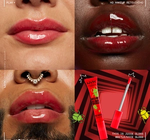 NYX Professional Make Up x Beetlejuice Sandworm Swirl блиск для губ 01 Pink + Green 10ml 