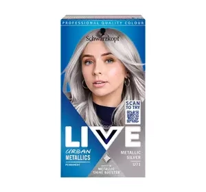SCHWARZKOPF LIVE INTENSE COLOUR URBAN METALLICS КРАСКА ДЛЯ ВОЛОС U71 METALLIC SILVER