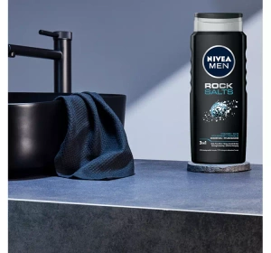 NIVEA MEN ROCK SALT ГЕЛЬ ДЛЯ ДУША С СОЛЬЮ ДЛЯ МЫТЬЯ ТЕЛА ЛИЦА И ВОЛОС 500МЛ