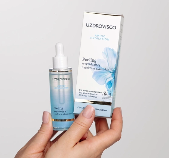 Uzdrovisko Amino Hydration разглаживающий пилинг с эффектом glass skin 30мл