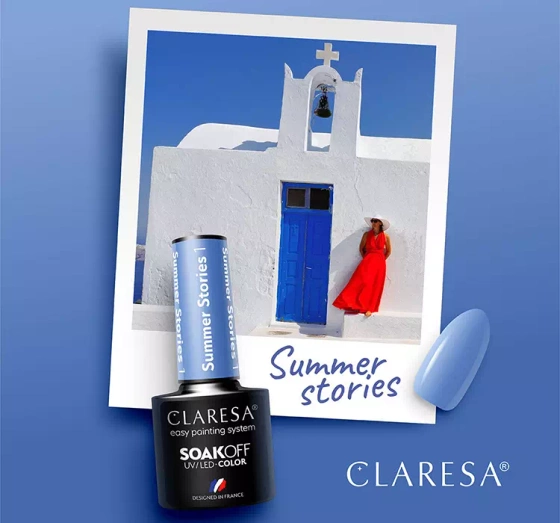 CLARESA SOAK OFF ГЕЛЬ-ЛАК SUMMER STORIES 1 5МЛ